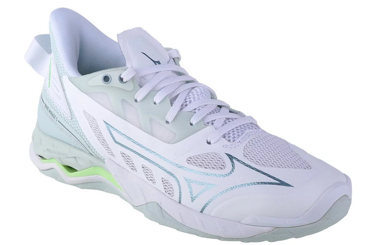 Mizuno Wave Mirage 5 X1GB235035, Damskie, Białe, buty do piłki ręcznej, syntetyk, rozmiar: 37