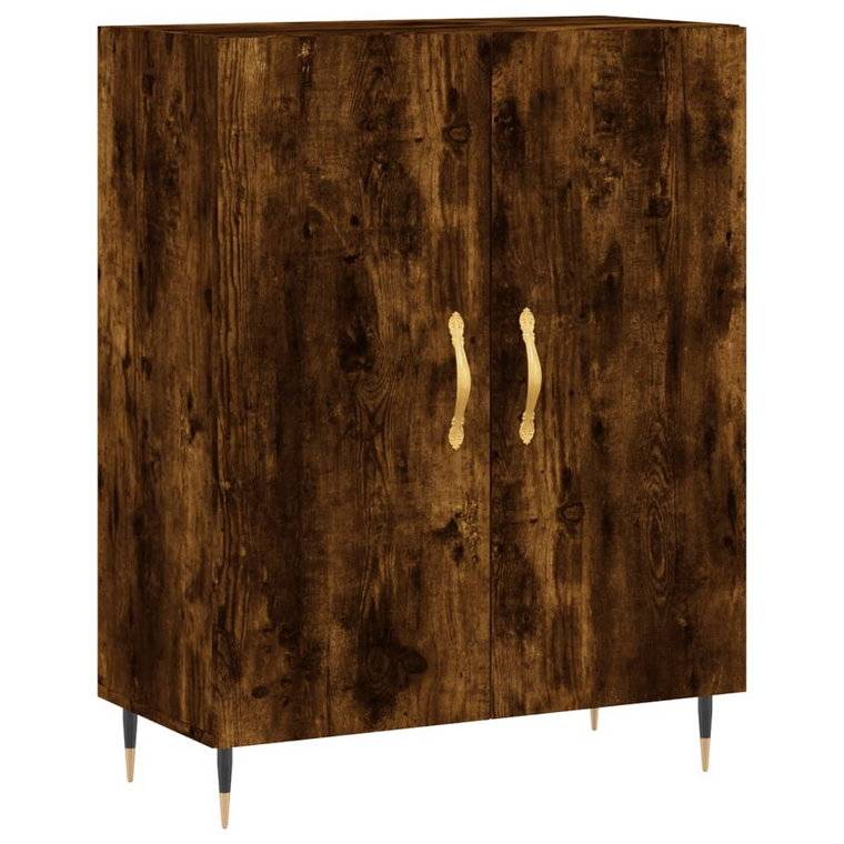 Klasyczna szafka drewnopodobna 69,5x34x90 cm, dąb
