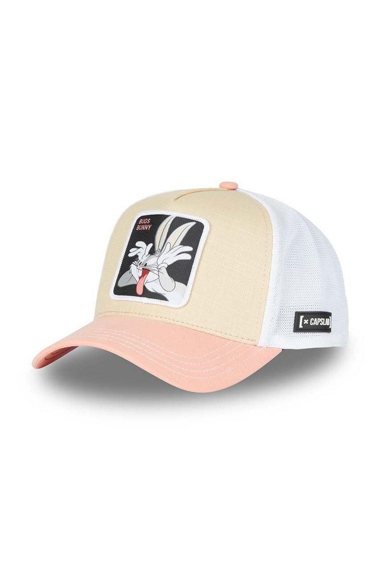Capslab czapka z daszkiem Looney Tunes kolor pomarańczowy z aplikacją CL.LOO8.1.CT.BUG5