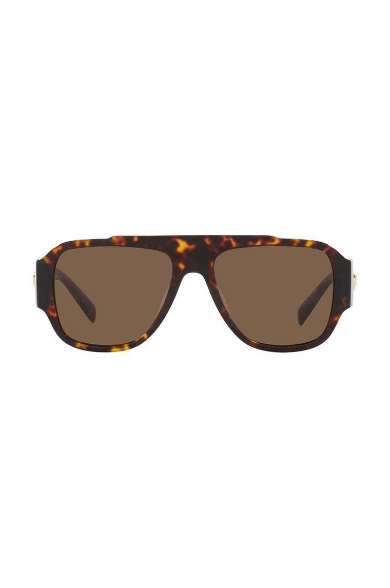 Versace okulary przeciwsłoneczne męskie kolor brązowy 0VE4436U