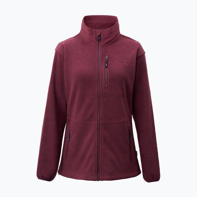 Bluza trekkingowa damska Pinewood Finnveden Fleece earth plum