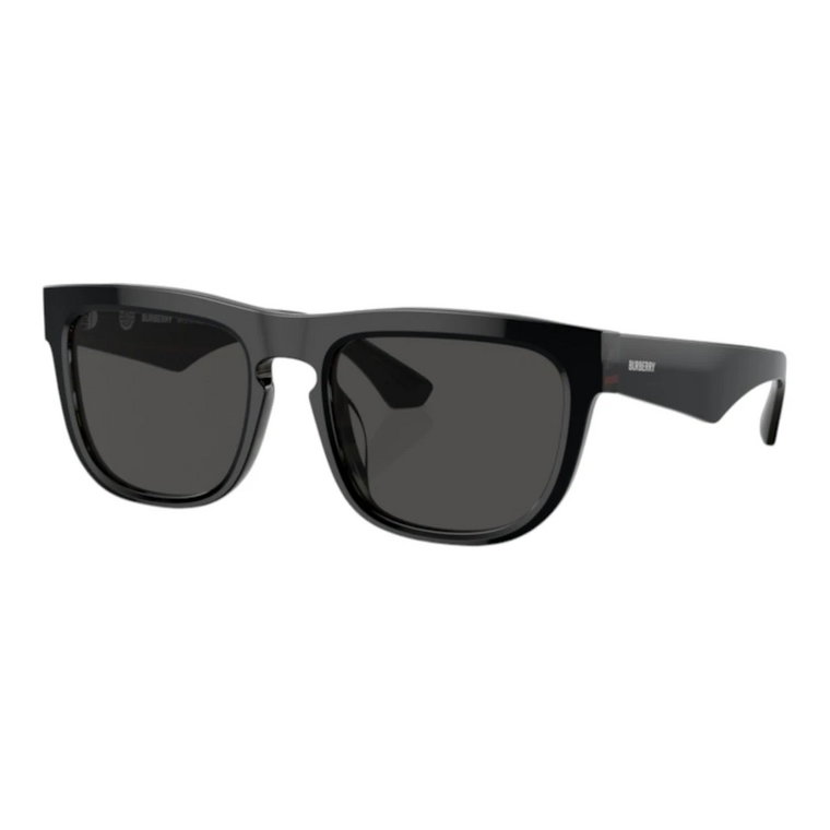 Okulary przeciwsłoneczne prostokątne ciemnoszara oprawka Burberry