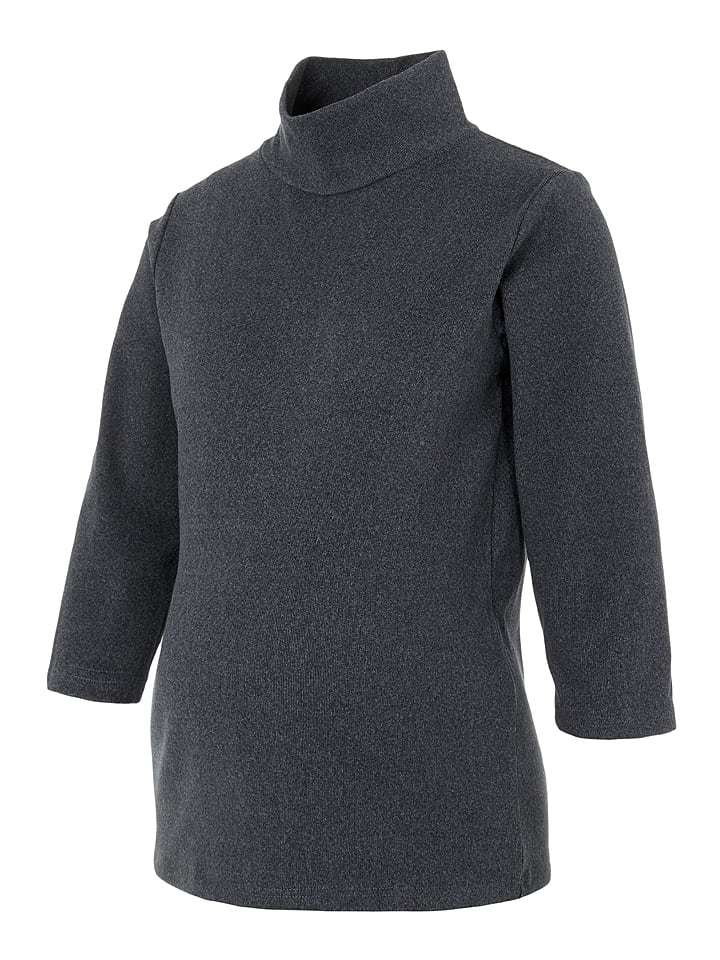 Mama licious Ciążowy sweter "Janis" w kolorze ciemnoszarym