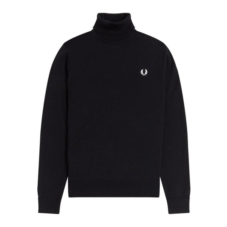 Czarne Swetry dla Mężczyzn Fred Perry