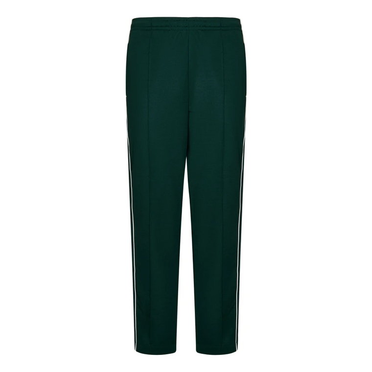 Zielone spodnie dresowe z krokodylem dla mężczyzn Lacoste
