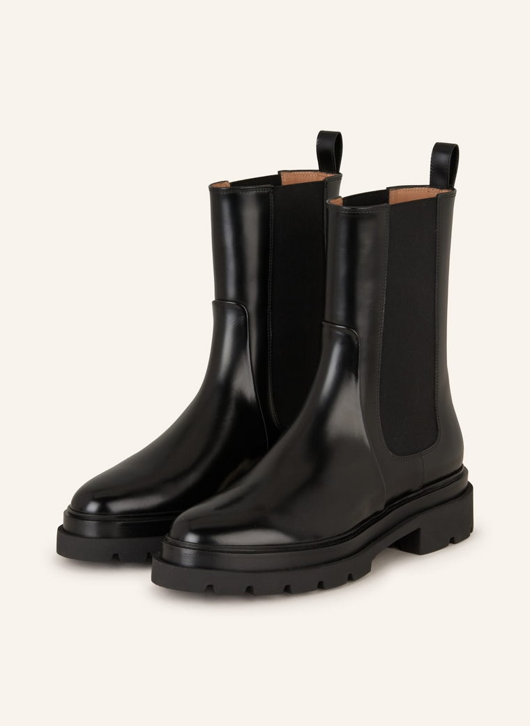 Santoni Botki Chelsea Forester schwarz