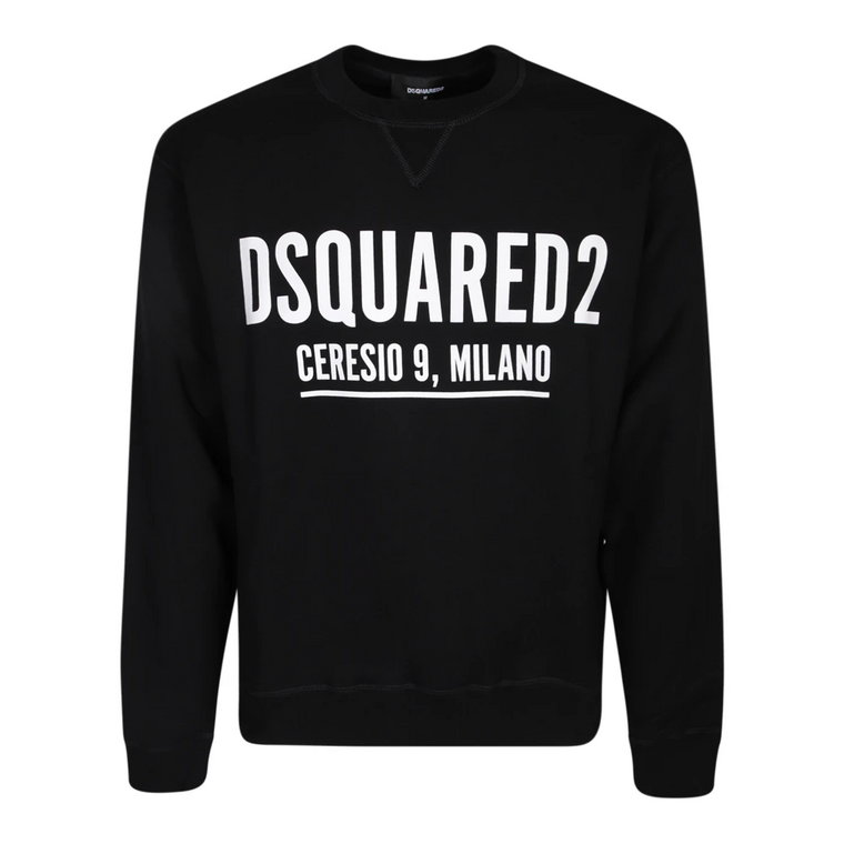 Stylowy Czarny Sweter dla Mężczyzn Dsquared2