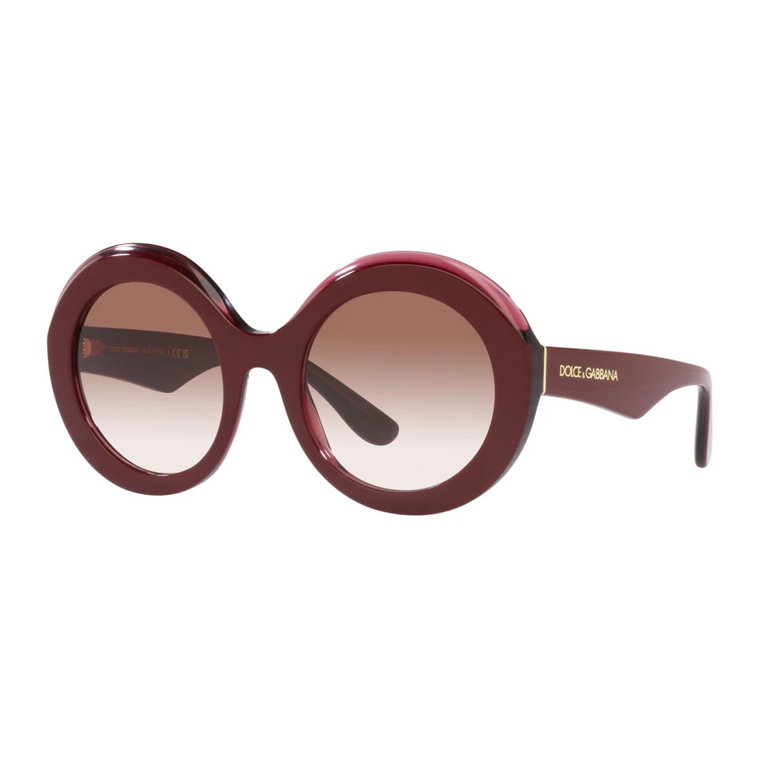 Burgund/Różowe Okulary Przeciwsłoneczne DG 4418 Dolce & Gabbana