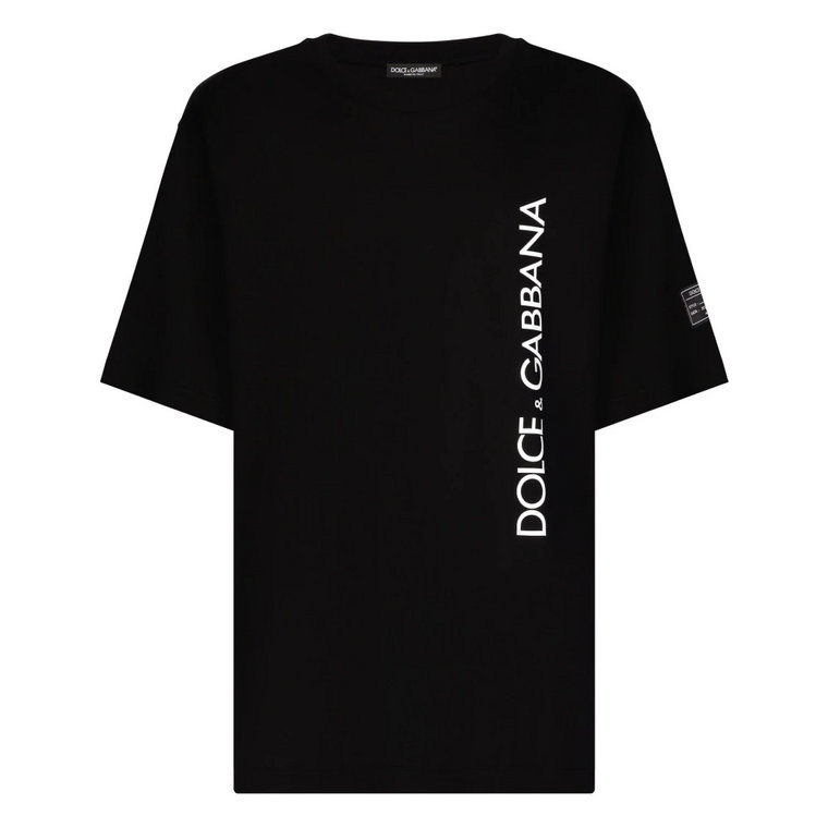 Czarna kolekcja T-shirtów i Polo Dolce & Gabbana