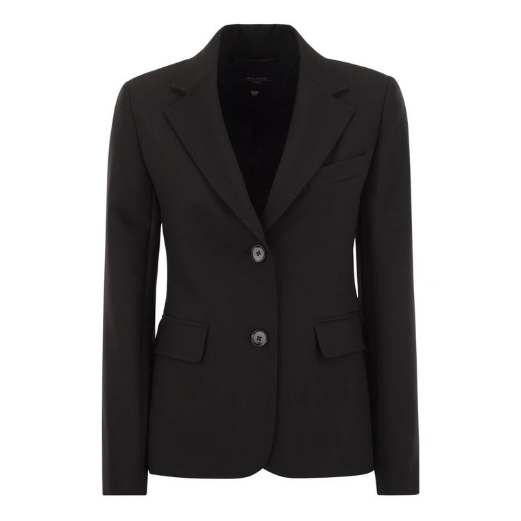 Stretch Viscose Canvas Blazer Max Mara Weekend