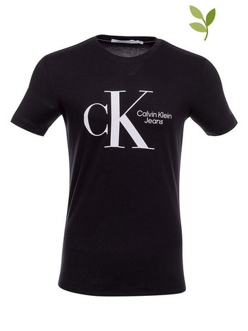 CALVIN KLEIN JEANS Koszulka w kolorze czarnym
