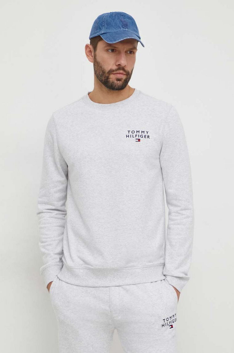 Tommy Hilfiger bluza męska kolor szary melanżowa UM0UM02878