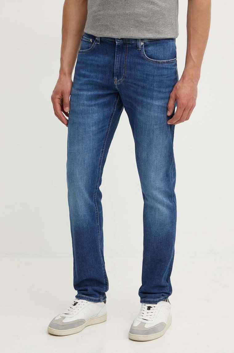 Calvin Klein Jeans jeansy męskie kolor niebieski J30J323686