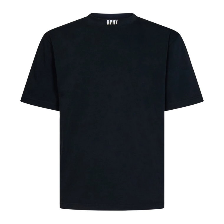 Czarna koszulka z bawełny z logo Hpny Heron Preston