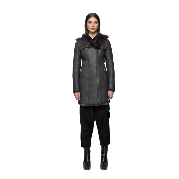 Amelie - Anthracite Shearling Coat Vespucci by VSP