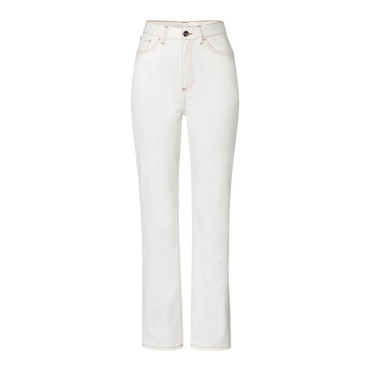 Vintage White Straight Leg Jeans IVY OAK