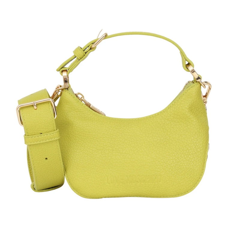 Mini Lime Green Torba z Regulowanym Paskiem Love Moschino