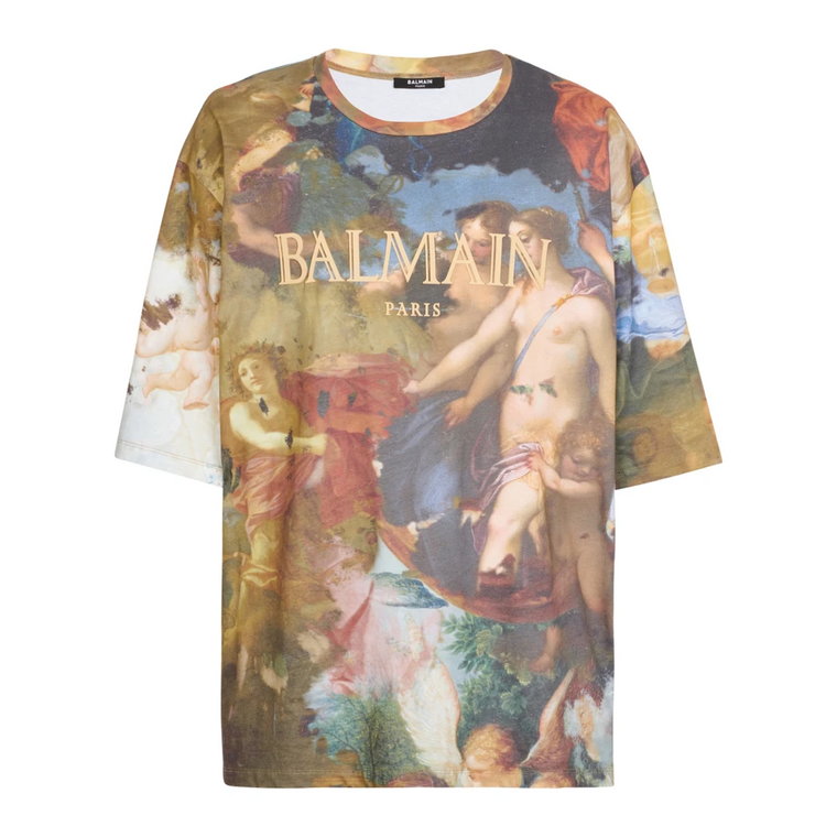 Oversized Pastel print T-shirt Balmain