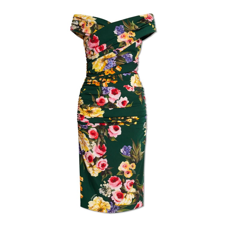 Jedwabna sukienka Dolce & Gabbana