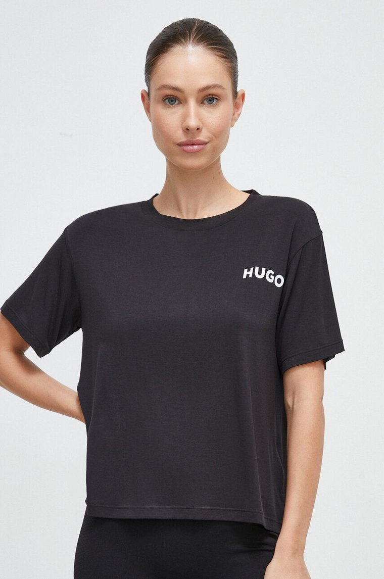 HUGO t-shirt lounge kolor czarny 50490707