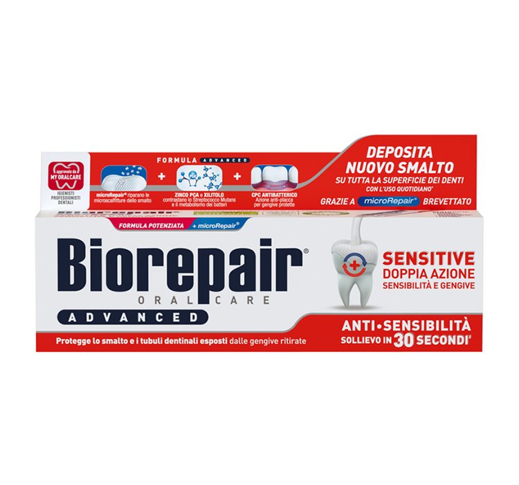 Biorepair Oral Care Advanced pasta dla wrażliwych zębów o podwójnym działaniu 75ml