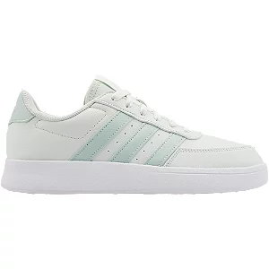 Biało-zielone sneakersy adidas breaknet 2.0 - Damskie - Kolor: Białe - Rozmiar: 37 1/3