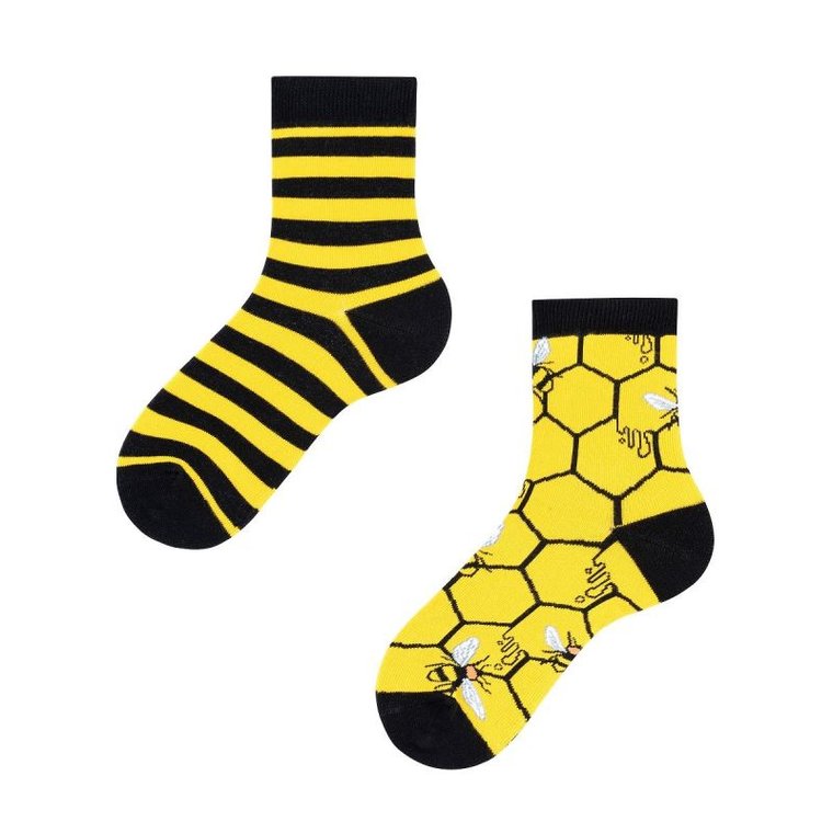 Bee Bee Kids, Todo Socks, Pszczoły, Miód, Kolorowe Dziecięce Rozmiar 23-26 Kolor różnokolorowe