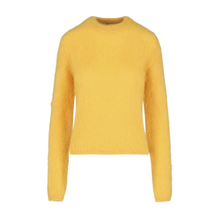 Żółty Sweter z Mieszanką Mohairu Marni