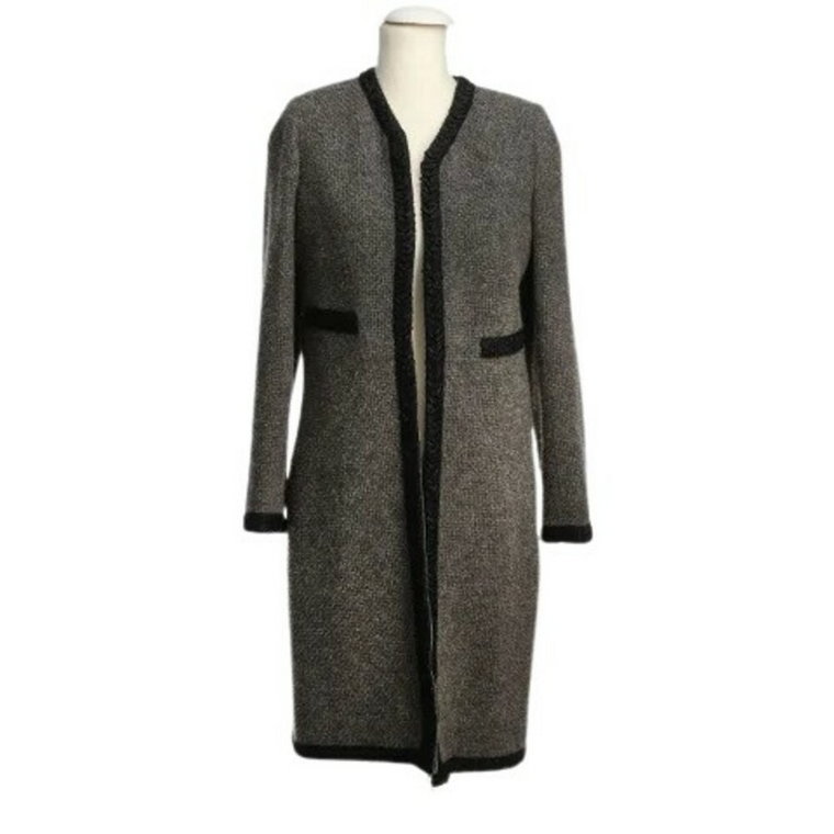 Wielofunkcyjny Wełniany Płaszcz dla Kobiet Chanel Vintage