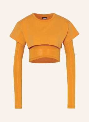 Jacquemus Krótka Koszulka Z Długim Rękawem Le Double orange