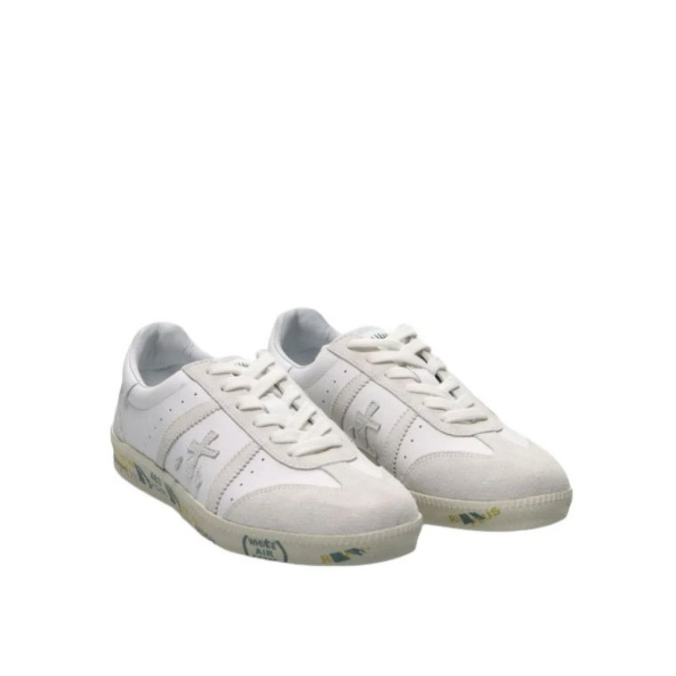 Białe skórzane sneakersy Bonnie dla mężczyzn Premiata