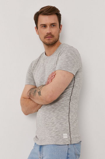 PS Paul Smith T-shirt męski kolor szary melanżowy