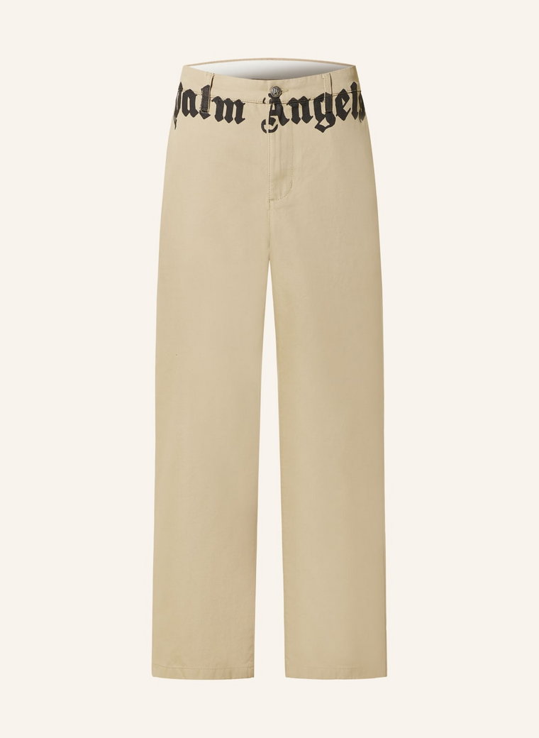 Palm Angels Chinosy Regular Fit beige