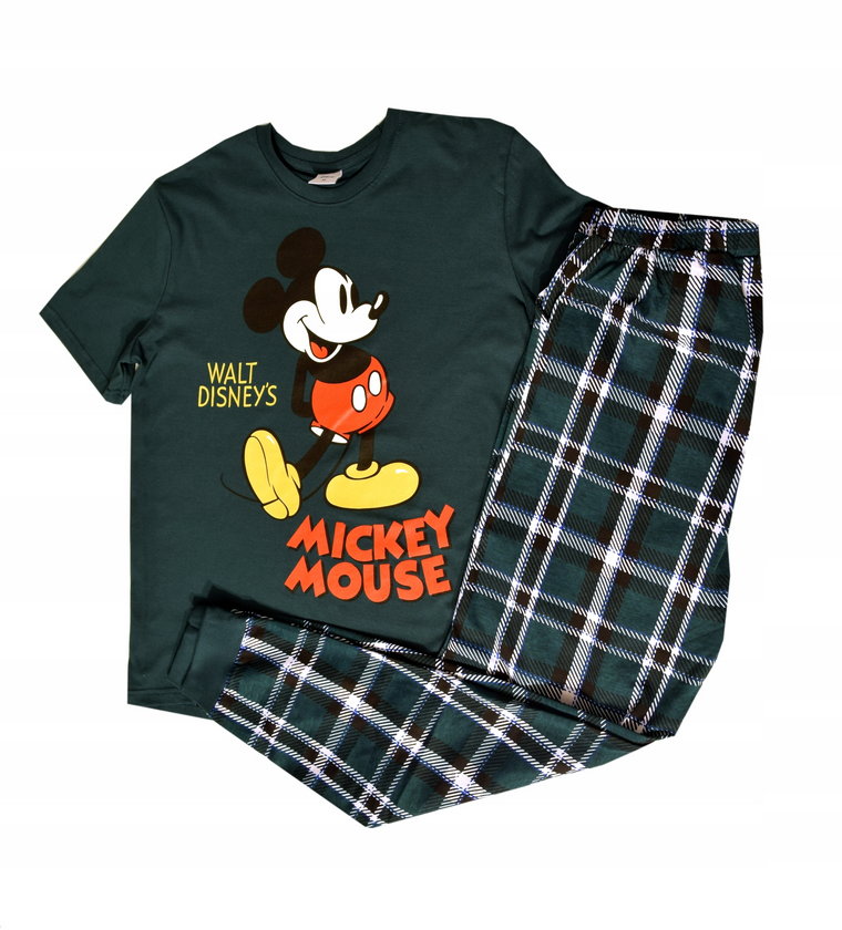 Piżama Męska Myszka Mickey Disney Wesoła Dla Taty Męża Bawełniana