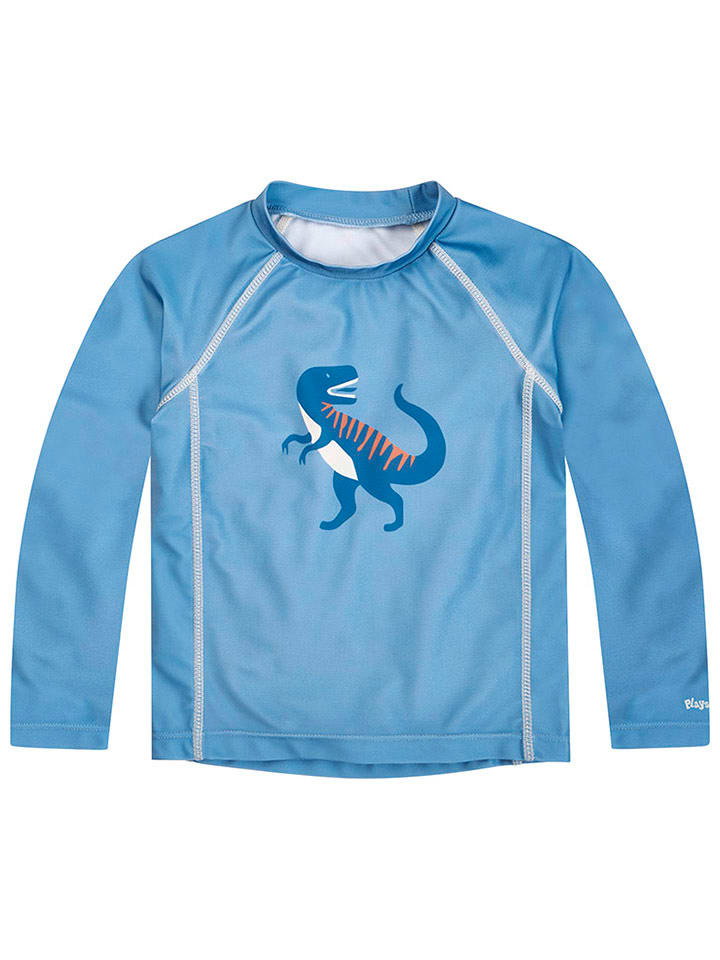 Playshoes Koszulka kąpielowa "Dino" w kolorze niebieskim