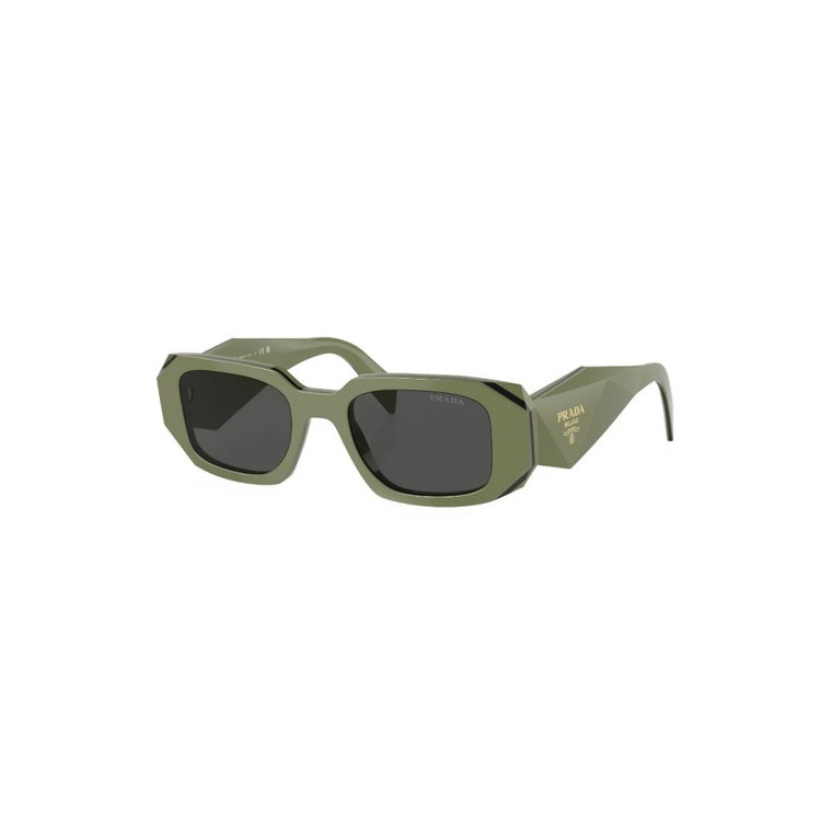 Zielone okulary przeciwsłoneczne na co dzień Prada