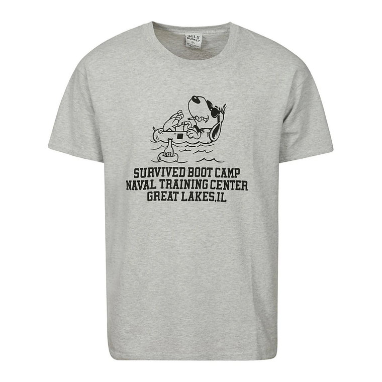 Szara Bawełniana Koszulka z Dzikim Osłem Wild Donkey