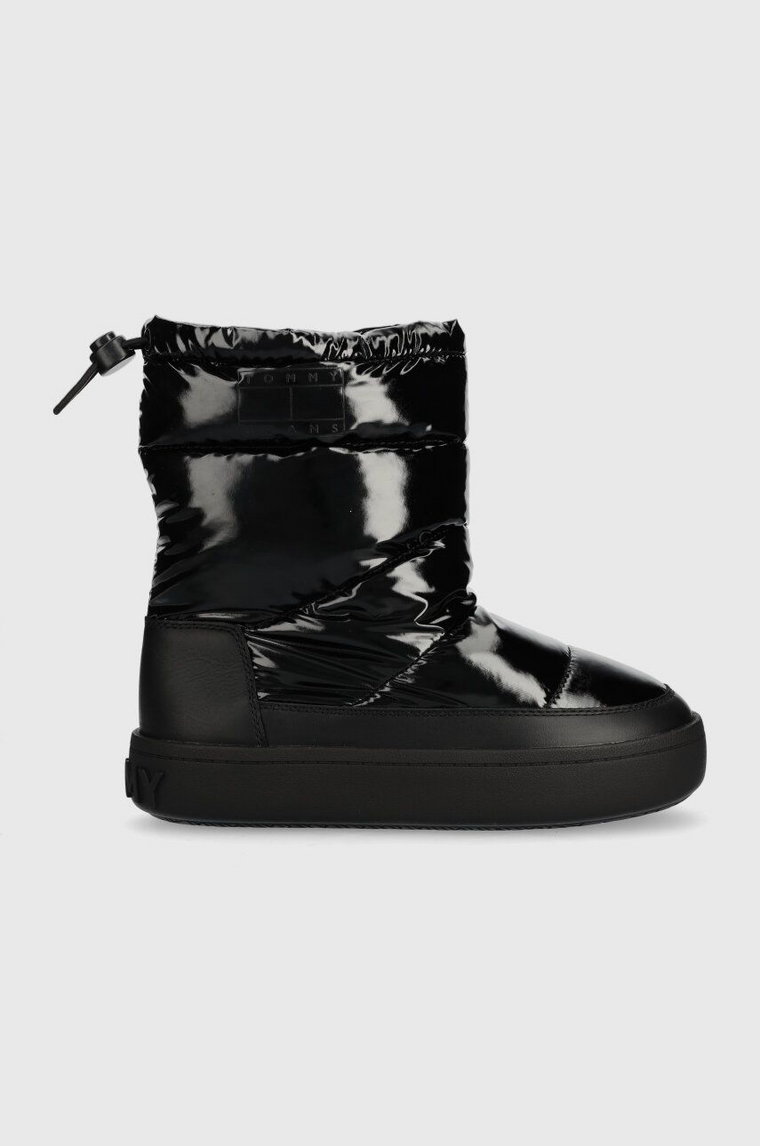 Tommy Jeans śniegowce TJW WINTER BOOT kolor czarny EN0EN02252