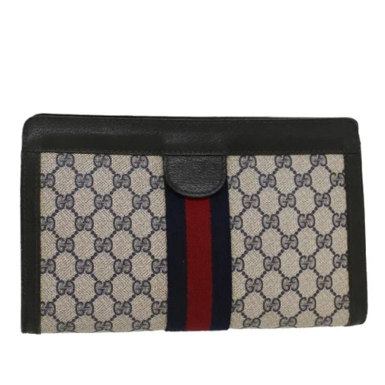Pre-owned Leather clutches Gucci Vintage
