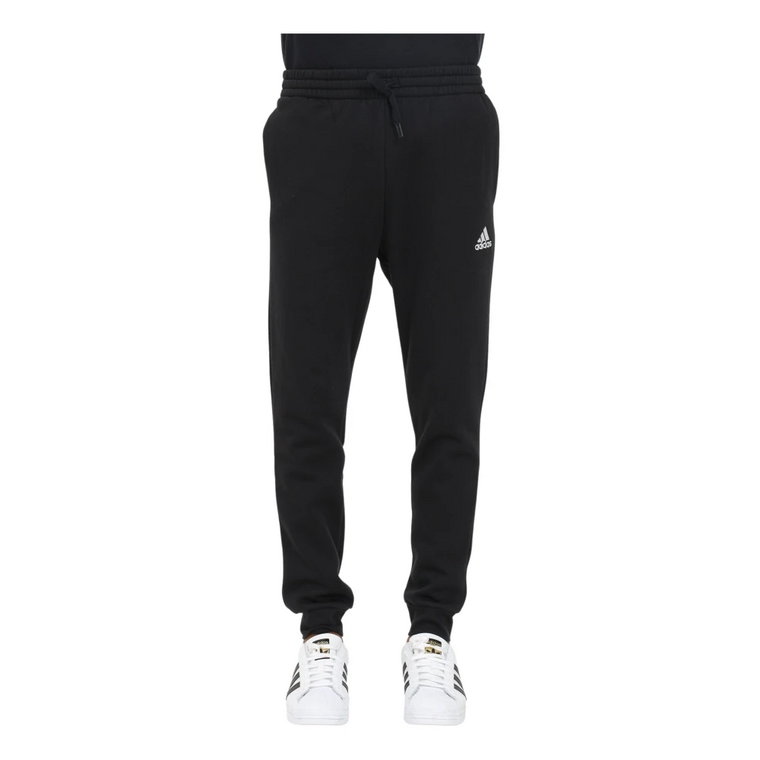 Czarne Spodnie Sportowe Regular Fit Adidas