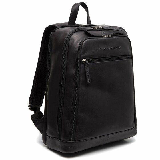 The Chesterfield Brand Wax Pull Up Detroit Plecak Skórzany 39 cm Komora na laptopa black