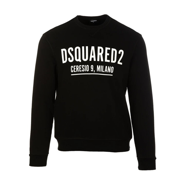 Czarne Swetry dla Mężczyzn Dsquared2