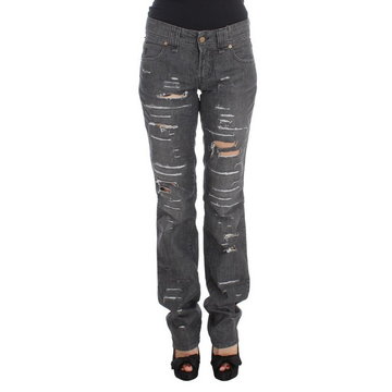 John Galliano, Straight Fit Jeans Szary, female,
