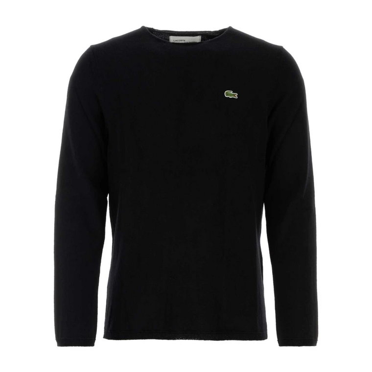Czarny wełniany sweter - Klasyczny styl Comme des Garçons