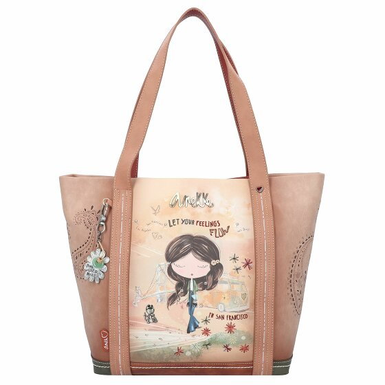 Anekke Peace & Love Shopper Bag 44 cm mehrfarbig