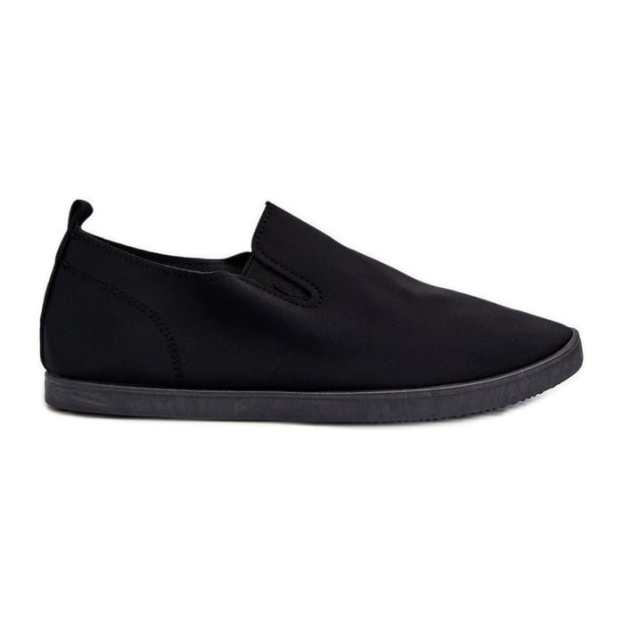 Damskie Tenisówki Trampki Slip-On Czarne Lovinia