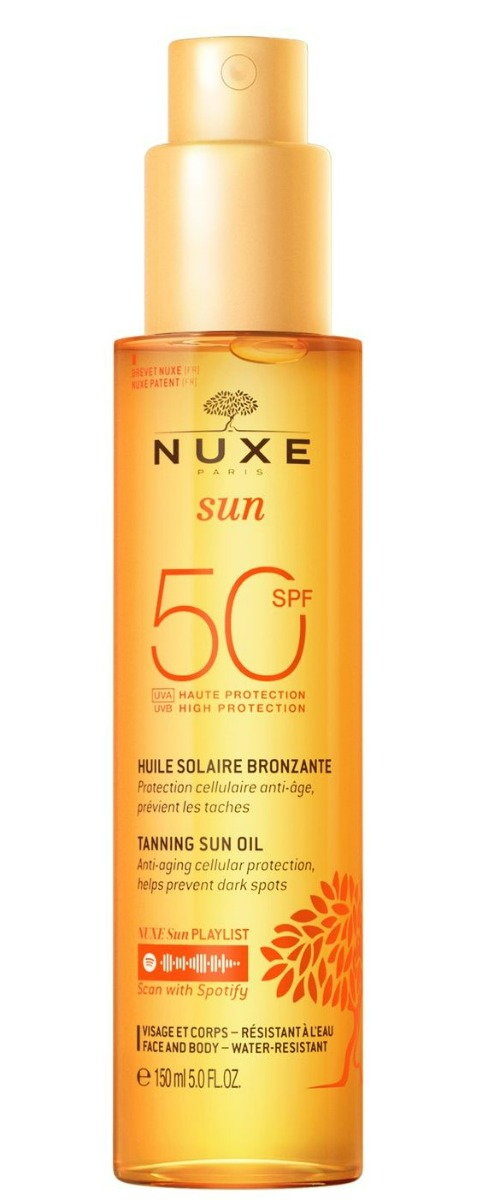 Nuxe Sun Olejek do opalania twarzy i ciała SPF 50