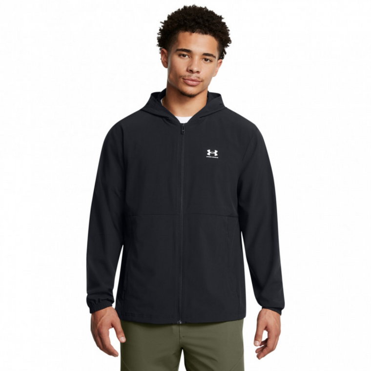 Męska kurtka wiatrówka Under Armour UA Vibe Woven Windbreaker - czarna