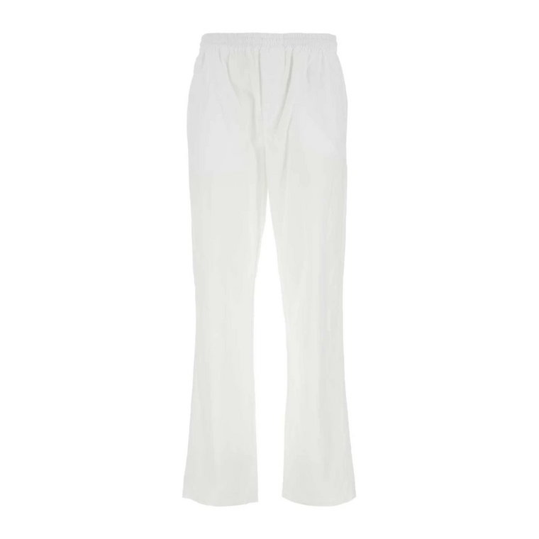 Białe bawełniane spodnie Aspesi