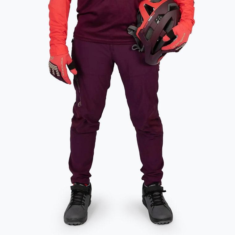 Spodnie rowerowe męskie Endura MT500 Burner aubergine